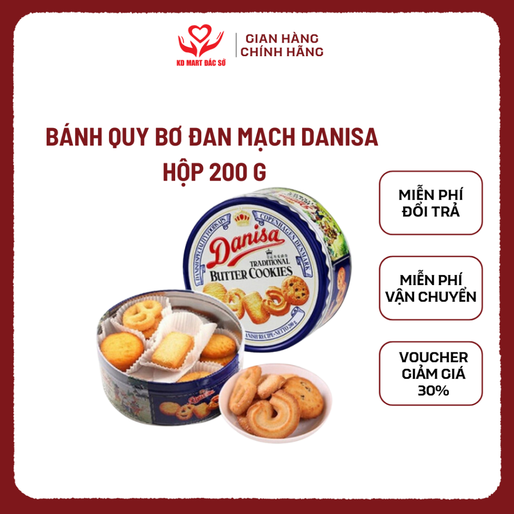Bánh quy bơ Đan Mạch Danisa hộp 200g