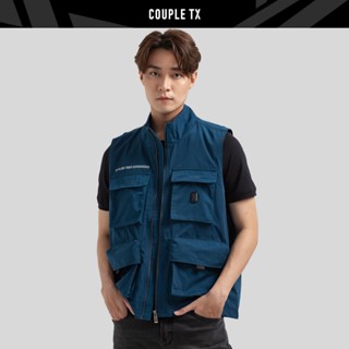  Áo Khoác Ghilet Dù Nam Couple TX Túi Hộp In Typo MOF 1031 