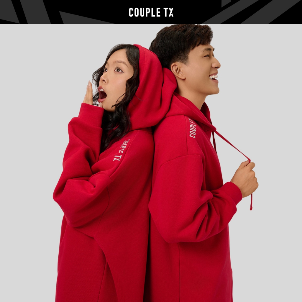 Áo Hoodie Nam Nữ Couple TX Oversize Twin Together MHO 1024
