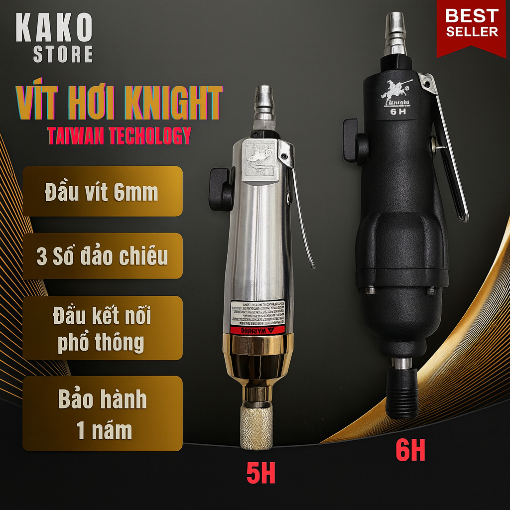 Súng bắn vít hơi Knight Taiwan 6H Vít hơi Knight Taiwan 6H , 5H , kako