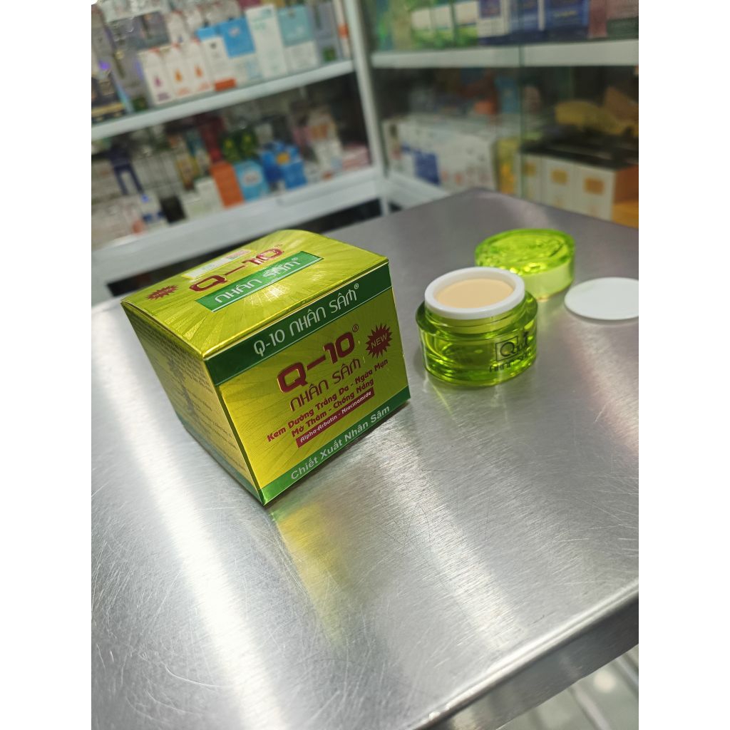 KEM NHÂN SÂM Q10 ( DƯỠNG TRẮNG DA- GIÚP NGỪA MỤN - MỜ THÂM SẸO - CN mẫu thay thế kem q10 sữa dê)