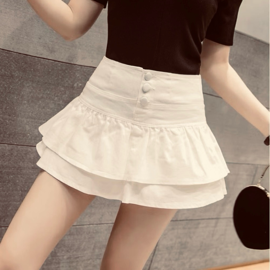 Chân váy đuôi cá ngắn hai tầng xoè bồng CV55