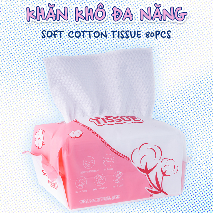 [QUÀ TẶNG KHÔNG BÁN] 01 Khăn khô đa năng Horus 80pcs