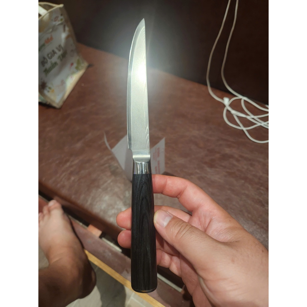 dao petty thép damacus lõi vg10 nhật bản