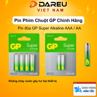 Pin tiểu GP Super Alkaline AAA / AA 1,5V Cao Cấp - Chính Hãng