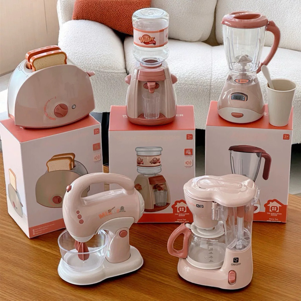 Bộ đồ chơi nhà bếp cỡ lớn máy giặt máy xay pha coffee cà phê hút bụi cho bé gái trai