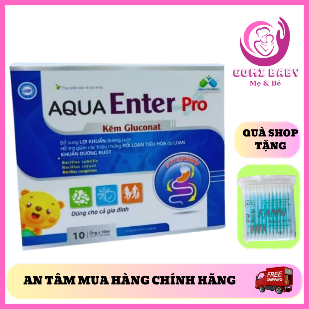 [CHÍNH HÃNG] AQUA Enter Pro - Hỗ trợ giảm các triệu chứng rối loạn tiêu hoá do loạn khuẩn đường ruột