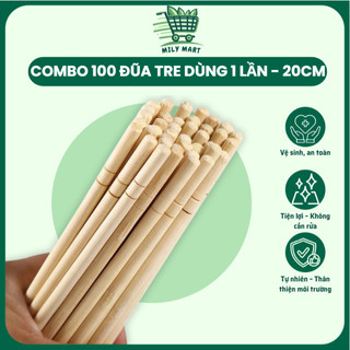 [COMBO 2 - 5 Bịch] Đũa Tre Dùng 1 Lần – Đũa Ăn Đóng Gói Riêng – Sạch Sẽ, An Toàn, Tiện Cho Quán Ăn – Không Mốc - DUATRE