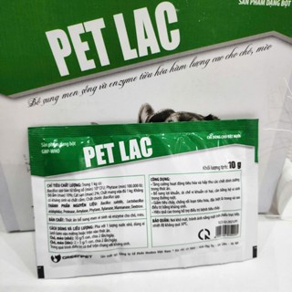 Men Tiêu Hóa Sống Cho Chó Mèo( Elac) Pet Lac  Gói10Gr