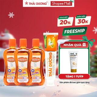   LIVE   Combo 3 nước súc miệng Valetine 500ml và 1 Kem đánh răng Thái Dương 150g tặng 1 Dầu gội 7 plus 50ml HPL 