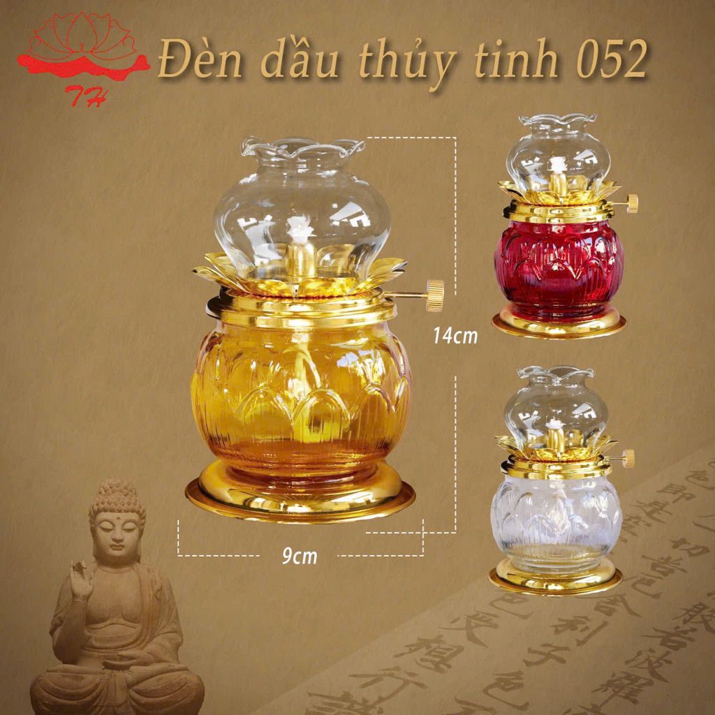 Đèn Dầu Lưu Ly Cao Cấp, bóng đèn dầu, tim đèn dầu 🌸🌸