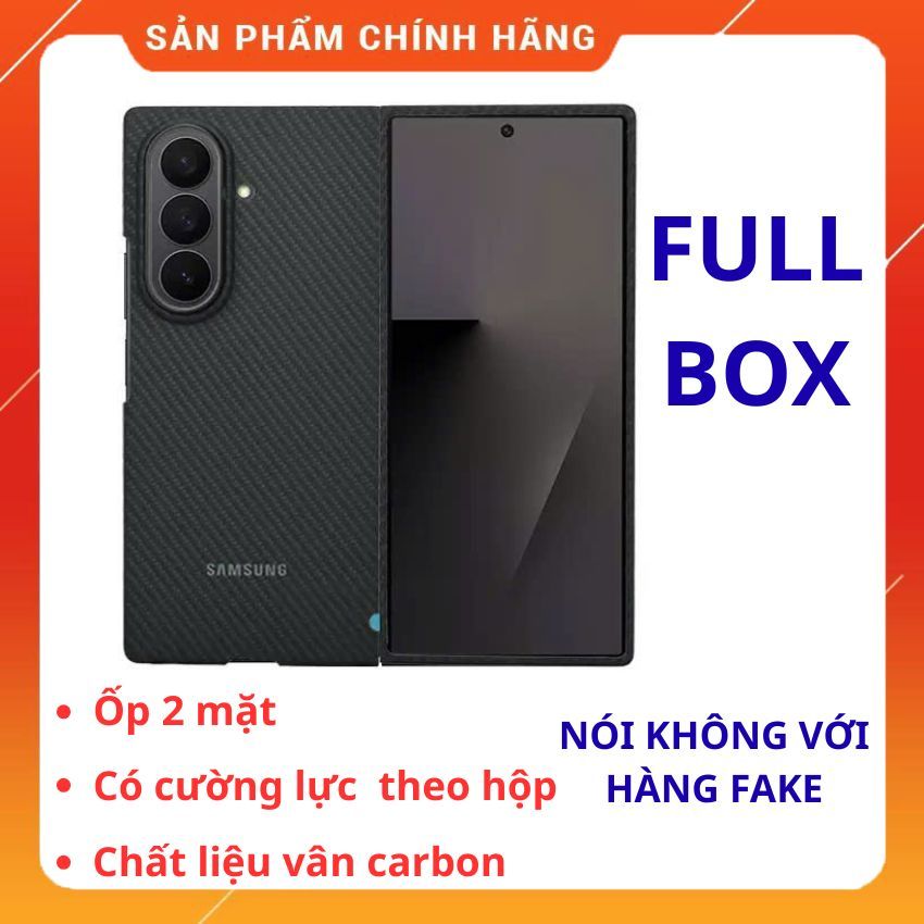Ốp bảo vệ carbon Fold 6/ Fold 7 Chính Hãng Samsung ( FullBox )