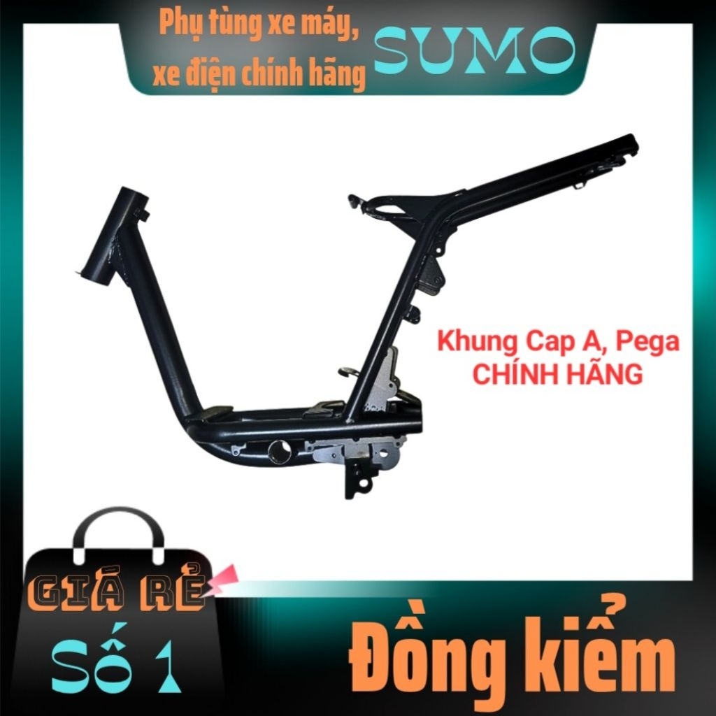 Sườn xe điện Cap A, Pega, Ninja... zin, khung xe điện Cap A, Pega, Ninja... sơn tích điện