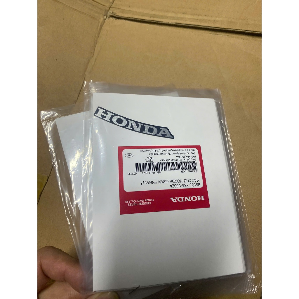 k56 tem mặt nạ 65 mm winner x Mác chữ Honda 65mm