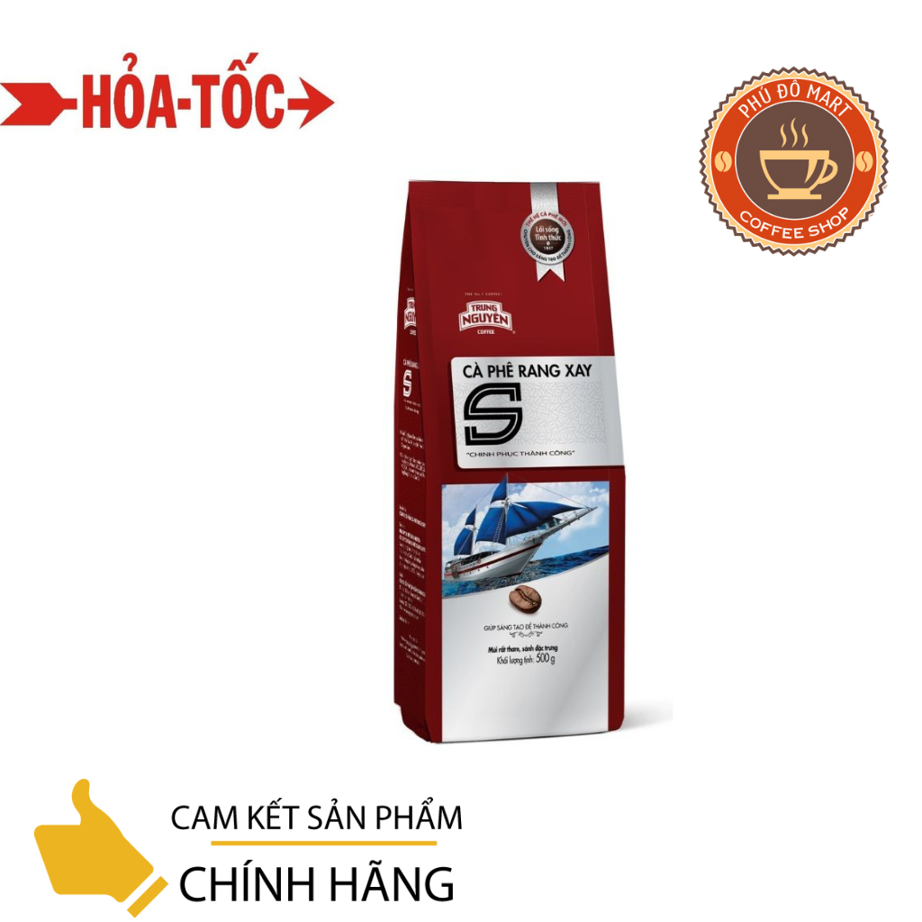 Cà phê rang xay pha phin S Chinh phục Trung Nguyên loại gói 500gr
