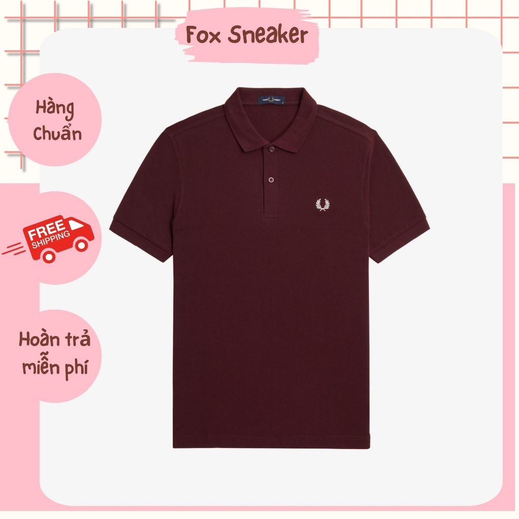 Polo Polo Fred Perry Đỏ Mận Hàng Chính Hãng | Fox Sneaker