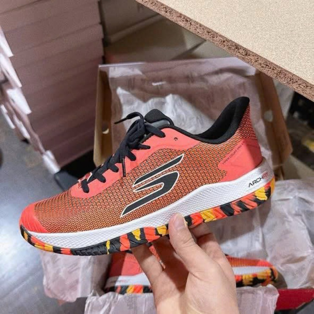 [Chuẩn Chính Hãng 💯] Giày Tennis/Pickleball Skechers Viper Court Pro 2.0 ‘Orange’ 246109-ORG