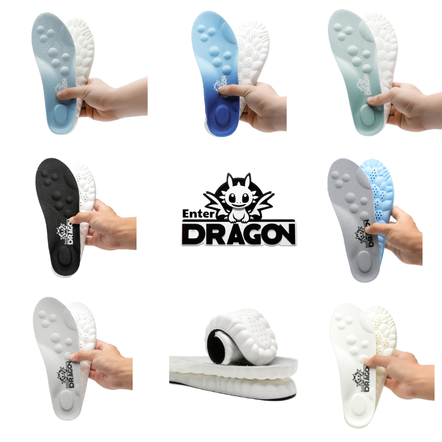 Cặp lót giày chính hãng Enter Dragon 11 điểm chạm,Cao su non chuẩn 4D,Hấp thụ lực,Thoáng khí,Chơi th