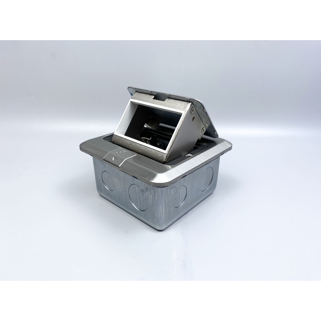 Ổ cắm âm sàn cho S-Flexi có đế âm - màu nhũ Bạc (không kèm ổ cắm) - Schneider Electric - E224F_ABE