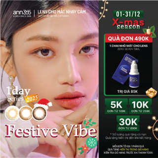  Lens 1 ngày ANN365 nhiều màu lựa Lens hàn quốc màu tự nhiên có độ không độ đeo đi chơi lễ tết. 