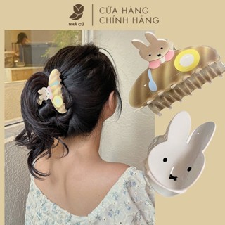  Kẹp Tóc Xà Cừ NHÀ CÚ Hình Thỏ Miffy Chất Liệu Acrylic Phong Cách Hàn Quốc Thời Trang Cho Nữ Hot Trend 6099 