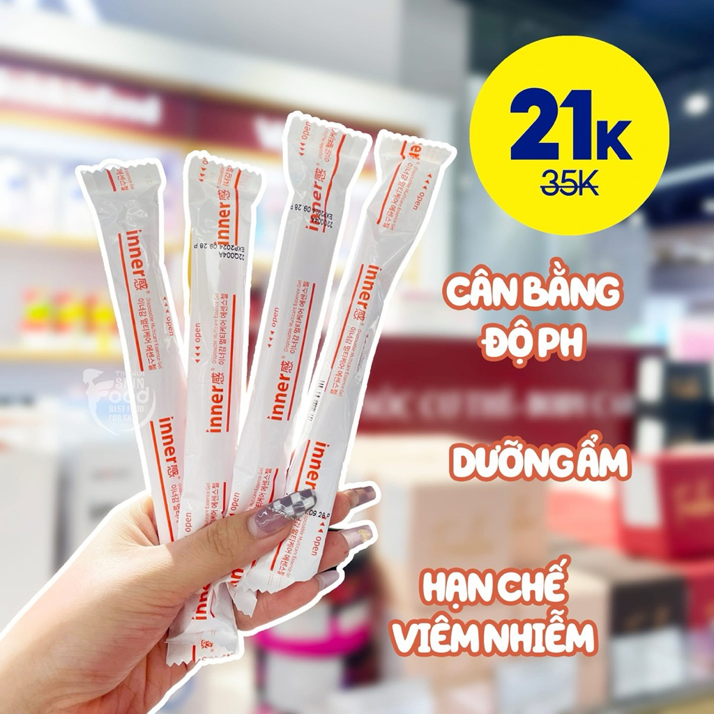 10 cây inner vệ sinh vùng kín giảm viêm ngứa cấp ẩm