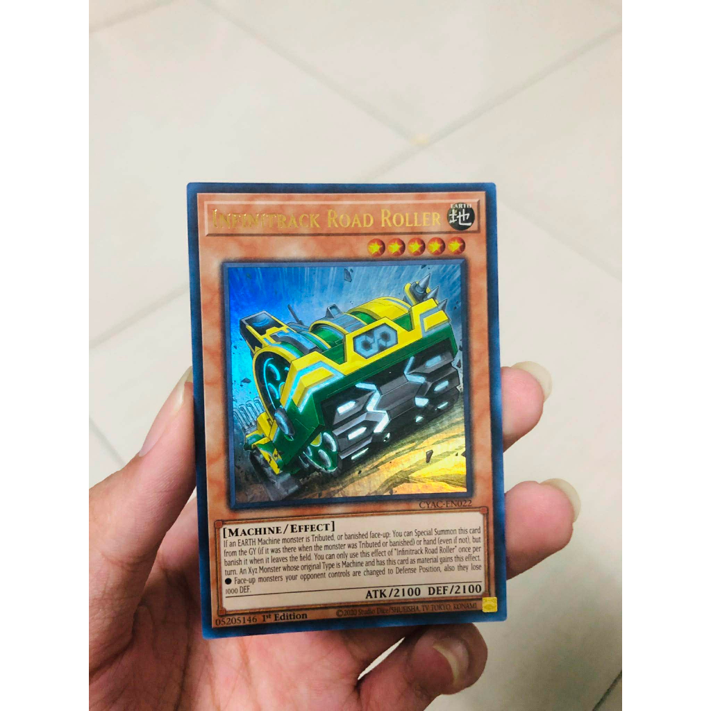 Thẻ bài Yugioh Infinitrack Road Roller (CYAC-EN022) - Cyberstorm Access Ultra Rare 1st Edition
