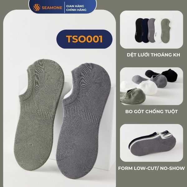 Tất Nam Tất Cotton Cao Cấp Co Giãn 4 Chiều Thoáng Khí Có Đệm Cao Su Không Tuột  Không Trơn Trượt- TS