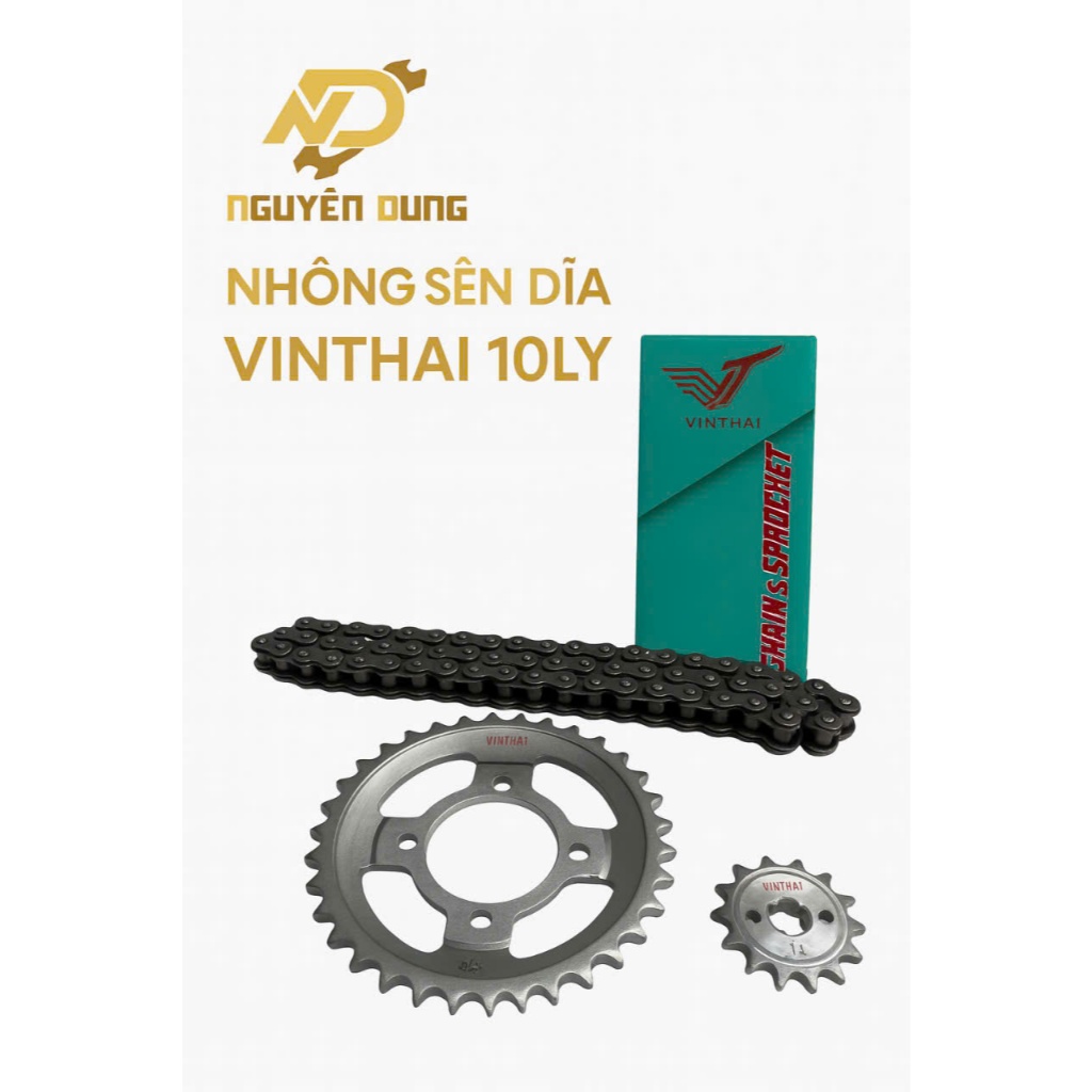 Nhông Sên Dĩa Vinthai RS Nhật – Cho Wave Alpha 100/110, RS – RSX 100/110/Fi, Wave S | Chạy Êm – Bền 