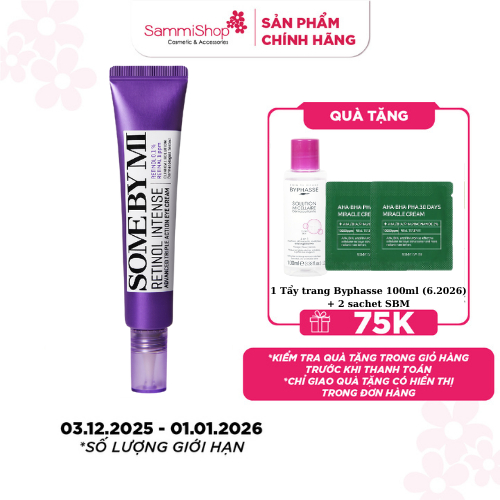  Some By Mi Kem dưỡng mắt Retinol Intense Advanced Triple Action Eye Cream 30ml 