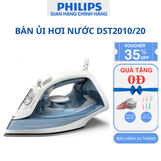 Bàn Ủi Hơi Nước Philips DST2010/20 - Công Suất 2000W - Mặt đế Ceramic - Ngăn chứa nước 250ml - Hàng Chính Hãng