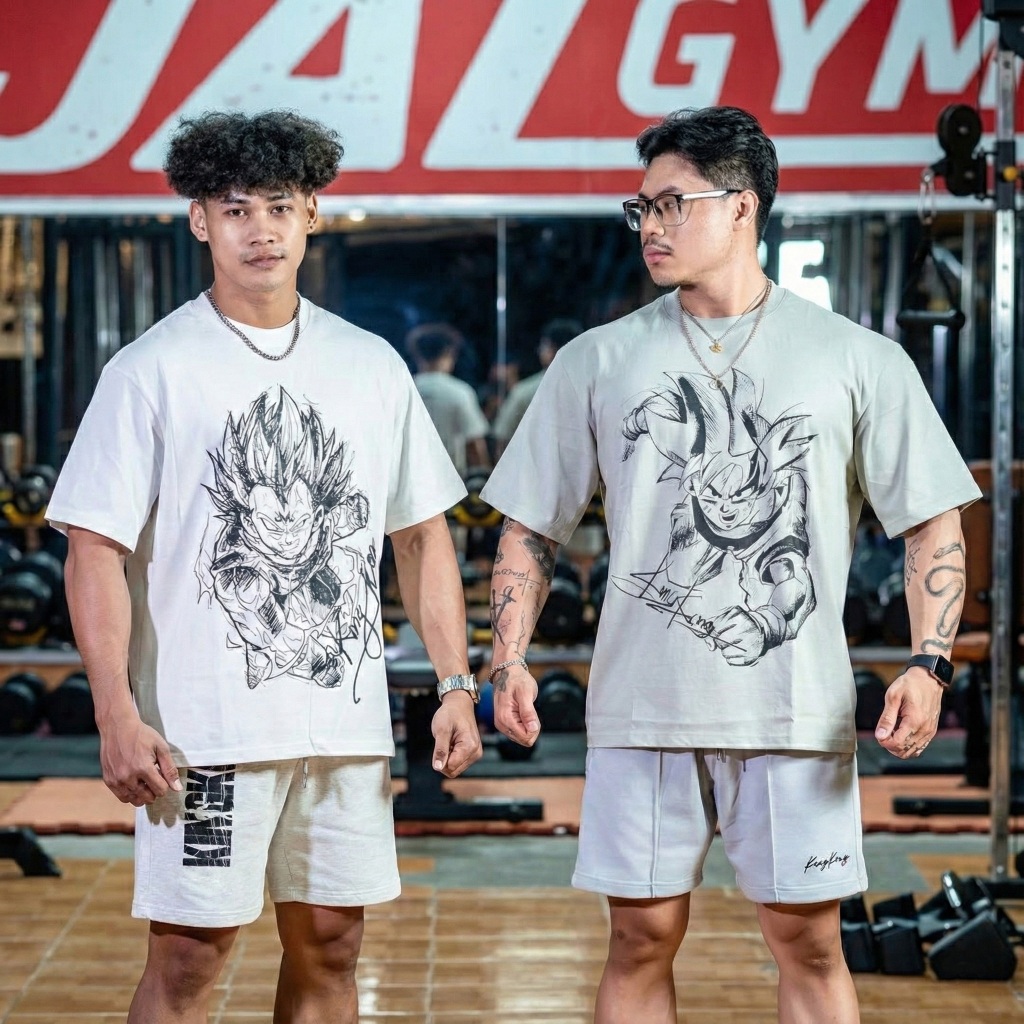Áo Thun KingKong Oversize Songoku Vegeta Basic - Local Brand TB KINGKONG SPORT WEAR