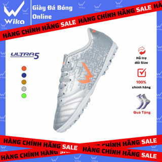 Giày Đá Bóng Wika Ultra 5 Chính Hãng Bóng Đá Sân Cỏ Nhân Tạo Da Nhăn Cao Cấp , Hàng Chính Hãng