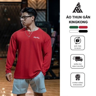  Áo Thun Gân Tay Dài In Chữ KINGKONG - Local Brand TB KINGKONG SPORT WEAR 