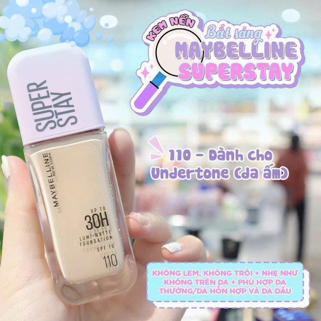 kem nền Maybelline super stay