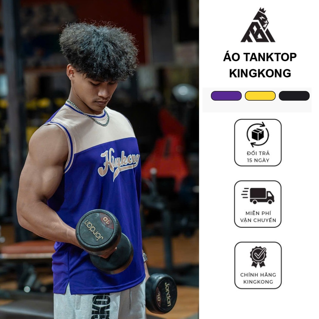 Áo Bóng Rổ KingKong Trendy Sweet Cực Đẹp In Chữ KINGKONG - Local Brand TB KINGKONG SPORT WEAR