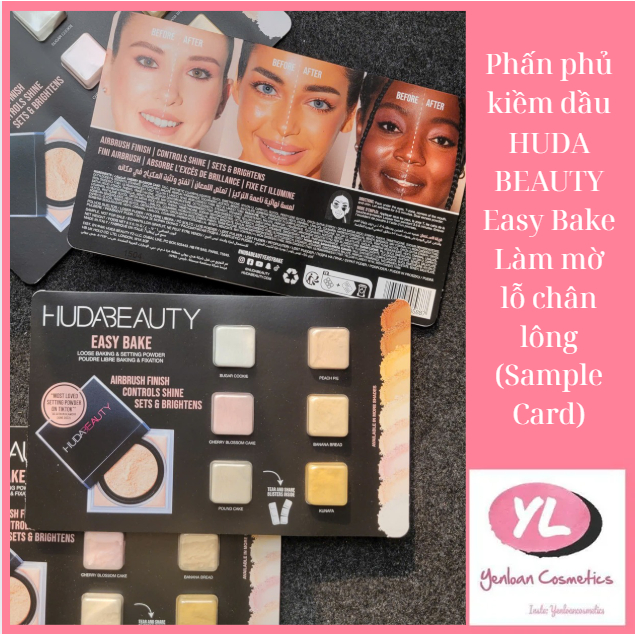 Phấn phủ kiềm dầu HUDA BEAUTY Easy Bake Làm mờ lỗ chân lông (Sample Card)