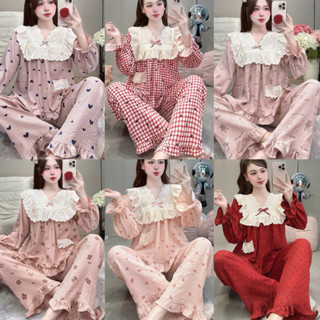   DEAL MỞ BÁN  Bộ Đồ Ngủ Nữ JUSOKA Pijama Chất Liệu Đũi Mây Siêu Mềm Mịn Kiểu Dáng Thoải Mái Cho Nữ DU21 