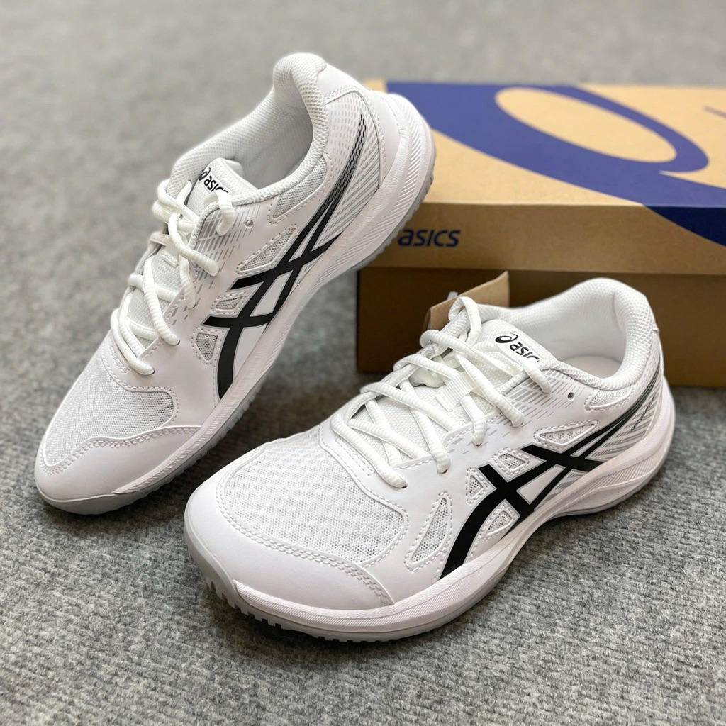 Asics Upcourt 6 code GS màu hồng và màu trắng