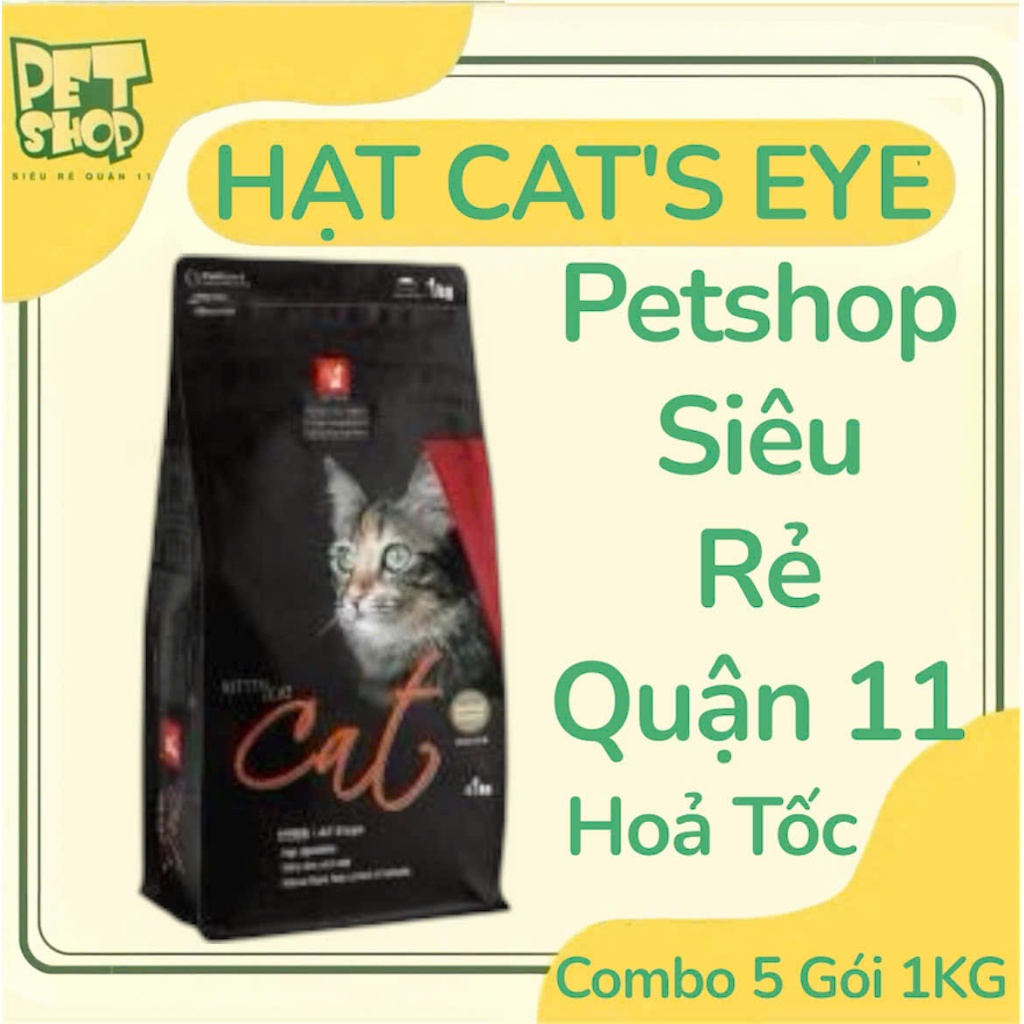 [GÓI 1KG] COMBO 5 GÓI HẠT CAT'S EYE GÓI 1KG - HÀN QUỐC -