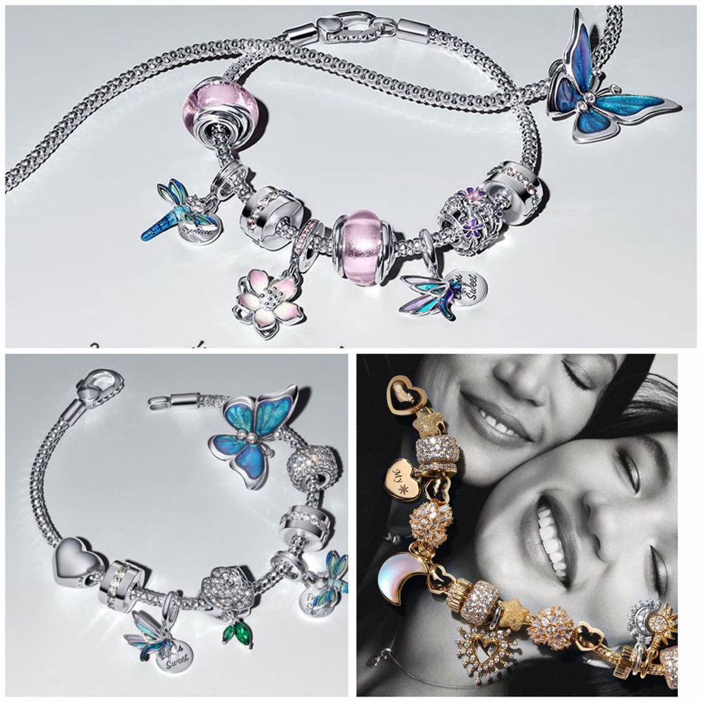 [Chính hãng giỏ 1] Charm vòng Pandora bạc 925, mạ vàng chính hãng đủ mã SP hàng lướt japan quà tặng 