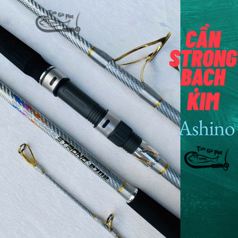 Cần câu cá Ashino Strong, Thân màu bạch kim khoen Fuji vàng 2m7-3m15