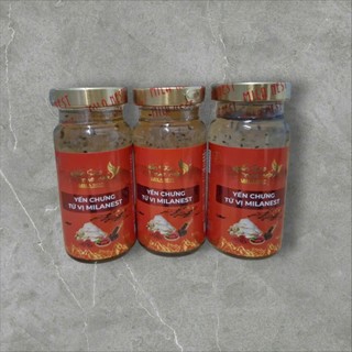 Combo dùng thử 6 hủ 140ml Yến Sào Cao Cấp Milanest các vị đường phèn, đông trùng, nhân sâm, hạt sen, Kid....