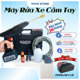  Máy Rửa Xe Cầm Tay Cao Áp đa chức năng rửa xe tưới cây phun thuốc 