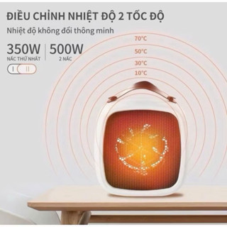 Quạt sưởi ấm mini quạt sưởi ấm công nghệ mới  không phát sáng không gây ồn