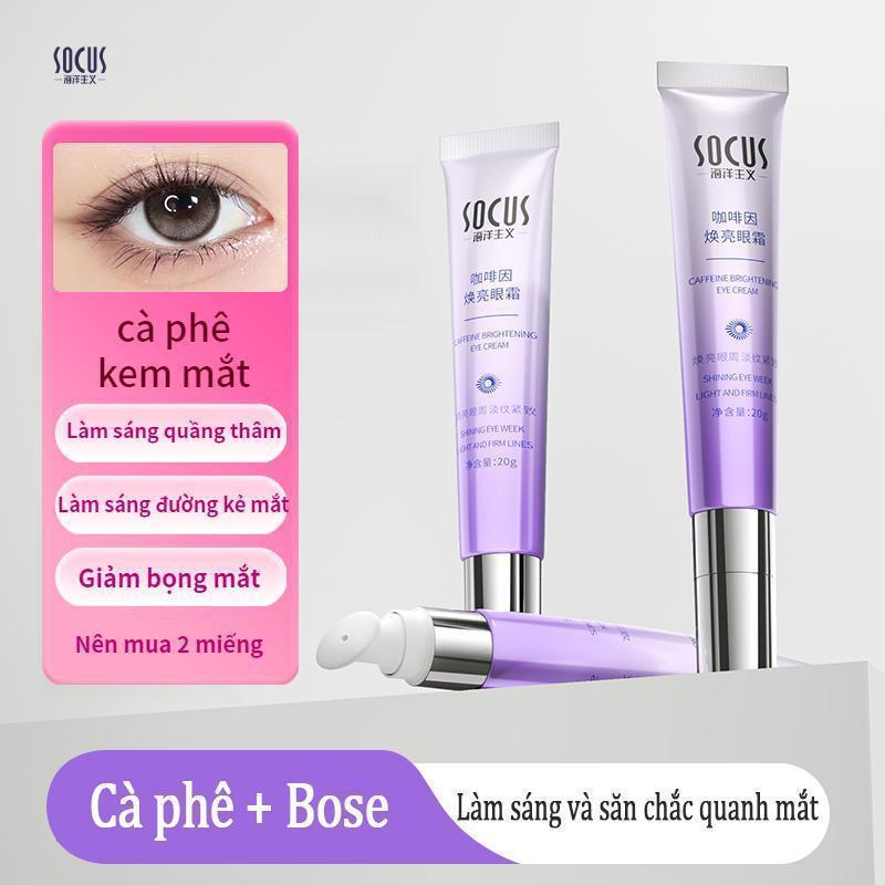 【SOCUS】 Kem Mắt Caffeine - Giảm Thâm Quầng&Nếp Nhăn Làm Săn Chắc Vùng Mắt Serum dưỡng ẩm và căng mịn da 20g Dưỡng Mắt