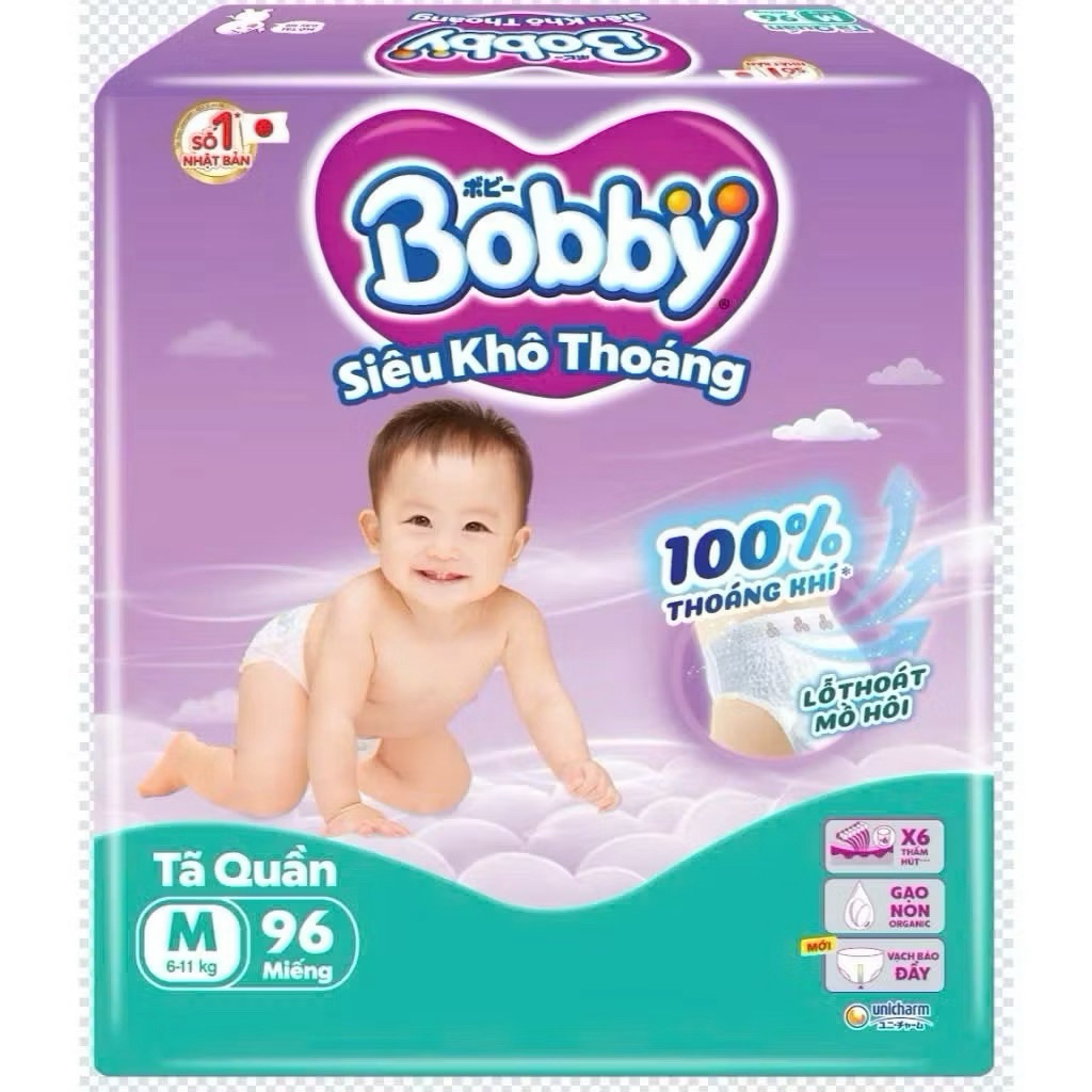 tã quần bobby ultra M96 ( 6-10kg)