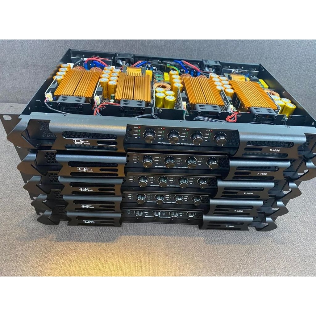 Đẩy 4kênh 1500w/1k 8omh nguồn xung mạch classD size 1U