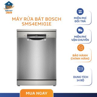 Máy Rửa Bát Độc Lập BOSCH SMS4EMI01E – Công Suất 2400W – 6 Chương Trình Rửa Linh Hoạt - SMC