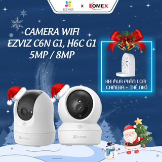   Mẫu mới 2025  Camera Wifi Trong Nhà EZVIZ H6C G1 C6N G1 5MP 8MP Độ Phân Giải 4K Đàm Thoại 2 Chiều Quay Quét 360 Độ 